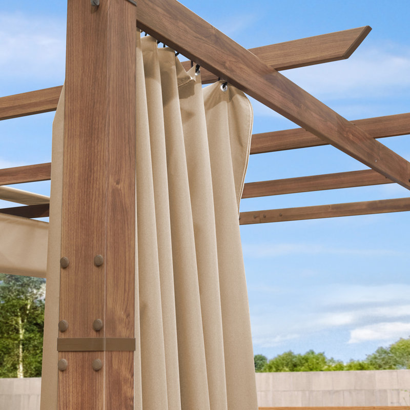 Écran de remplacement pour pergola rétractable mauve, Beige, H 82 po x l 62 po