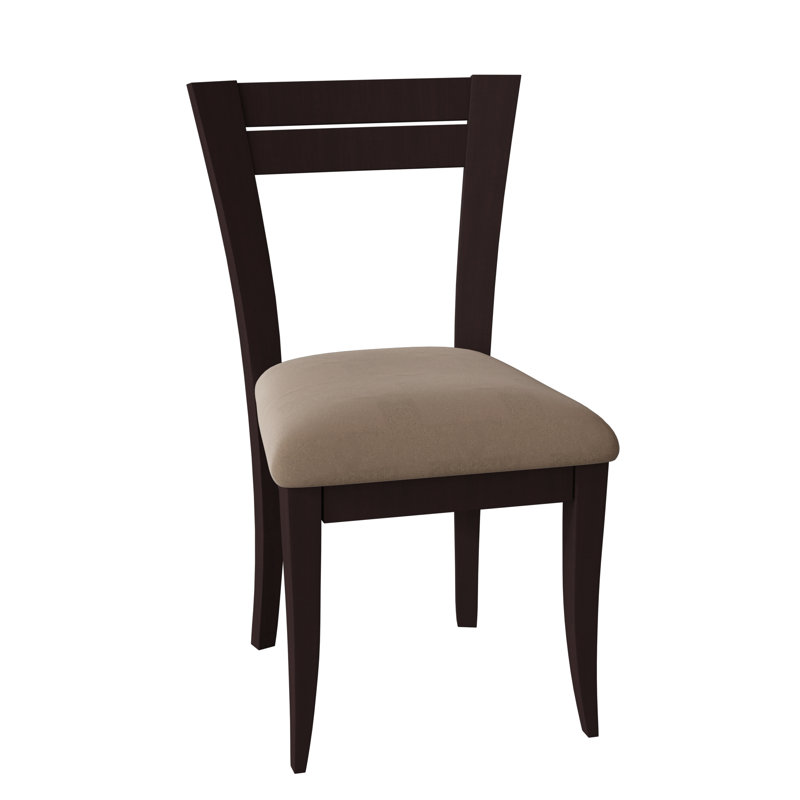 Claverley 19.5'' H Upholstered Side Chair, Chocolate, Bounty