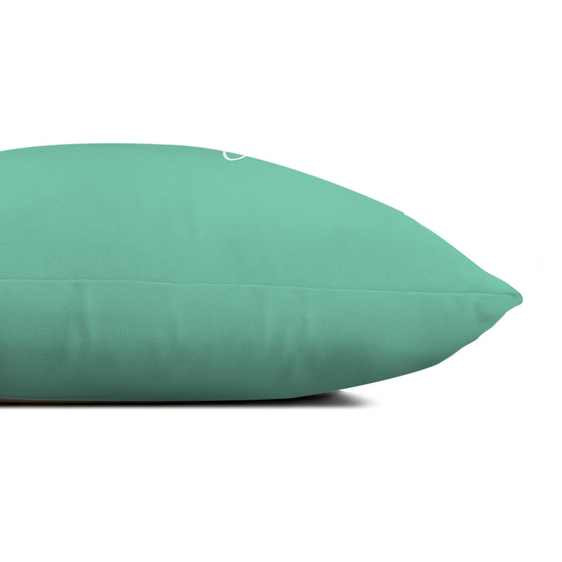 Coussin lombaire intérieur / extérieur Life is Better on the porch, Vert menthe