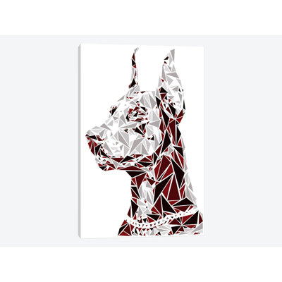 « doberman », impression sur toile