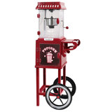 West Bend Compact Popcorn Machine and Cart, 10-Cup Capacity