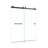 CatalystFP 62"-66"W x 76"H Double Sliding Frameless Shower Door in Matte Black with 3/8" Clear Glass-112003524-132934451