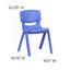 Chaise d'école en plastique empilable en polypropylène Florida-961749936-961745741