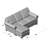 Charlotte 86" Wide Reversible Sleeper Sofa & Chaise with Ottoman-1107477155-1107477173