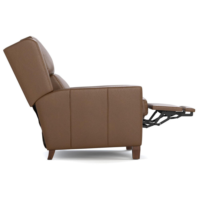 Woodlands Track Arm Manual Recliner, Selvano Bark, Manual - Push Back