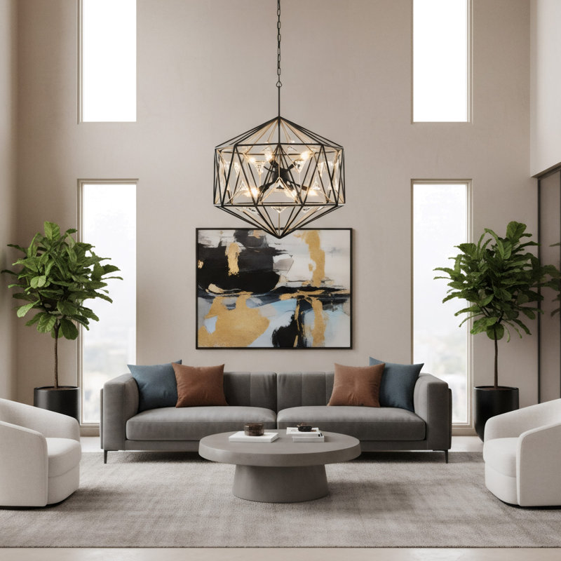 Luminaire suspendu 10 lumières Marcia, 10