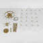 Modern 3-Light Tiered Plum Blossom Glass Tube Chandelier 