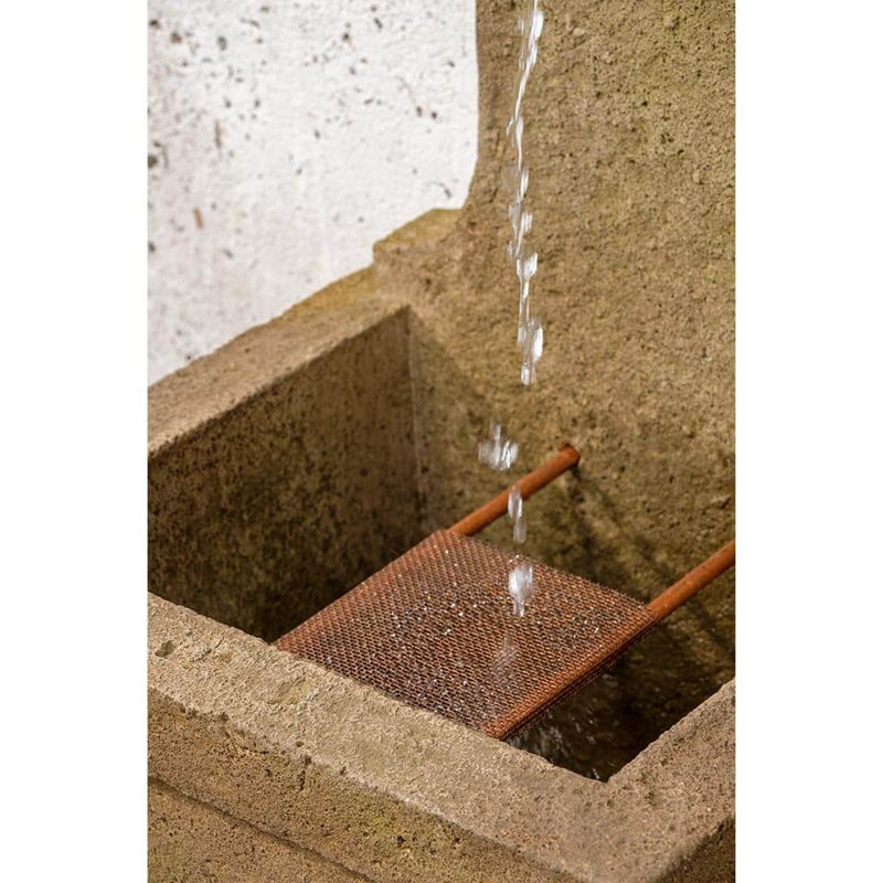 Relais Hand Crafted Weather Resistant Waterfall Fountain, Graystone