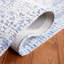 Tapis ivoire / bleu en laine et coton touffetés à la main ébène-1150689430