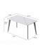 Table de salle à manger rectangulaire moderne 55,12 po 55 pi-957760500-957760503