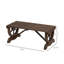 Banc de jardin en bois pour 2 personnes Outsunny
