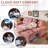 77‘’  Multifunctional 2-In-1 Sofa Bed, Pink-1775613095