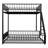 Convertible Full XL Over Queen Bunk Bed, Space Saving Metal Frame-1483050632