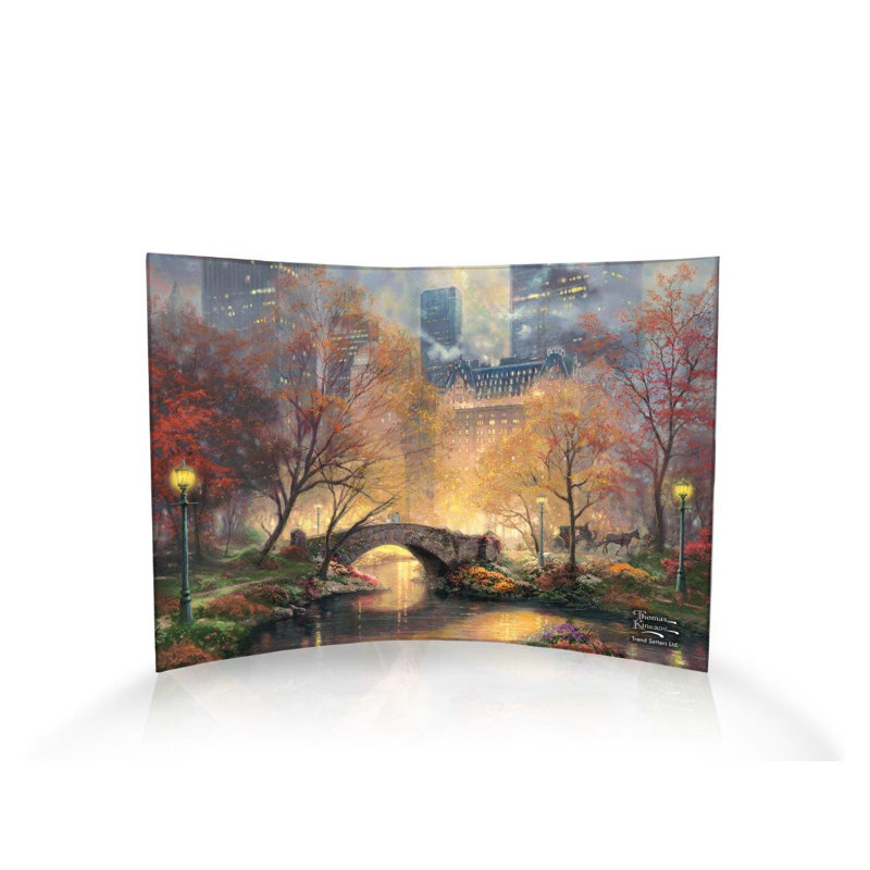 «Central Park in the Fall», impression d'art graphique incurvé