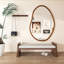Atharva Solid Wood Novelty Wall Mirror-1262109024