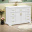 Meuble-lavabo moderne blanc avec rangement