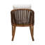 Chaise de salle à manger bali & pari Varen en jonc de mer et bois d'acajou