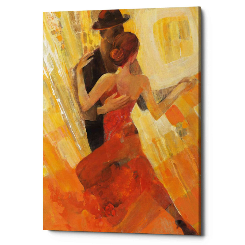«Tango» par Albena Hristova, art mural sur toile, H 18 po x l 12 po x P 0,75 po