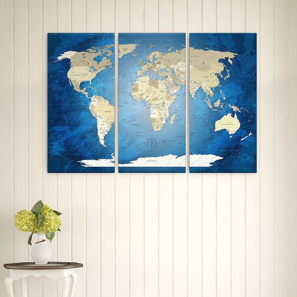 Breakwater Bay 3 Piece Wrapped Canvas Graphic Art | Wayfair.co.uk