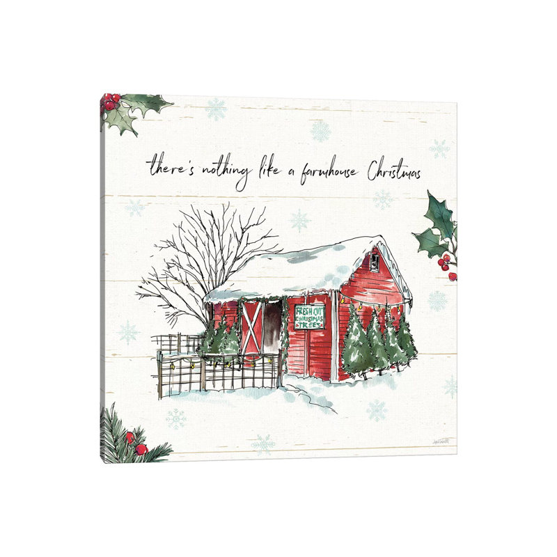 Holiday On The Farm IV by Anne Tavoletti - Wrapped Canvas Print, 45.72 cm H x 45.72 cm W