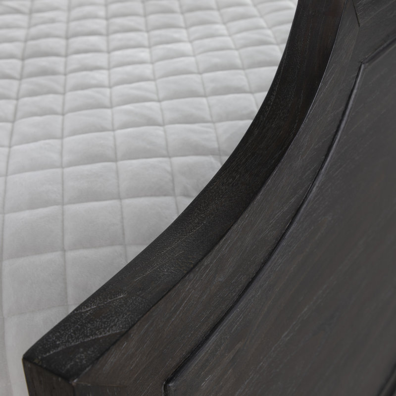 Alexandra Bed - Dark, King, Cerused Forest Black/Stained Gold