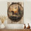 Native Native Warrior Chief II - Art animalier en bois sur bois de pin naturel