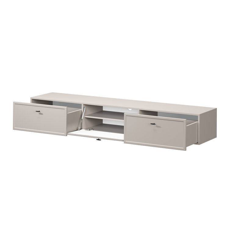 Bagga TV Stand for TVs up to 77", Cream/Beige/Black
