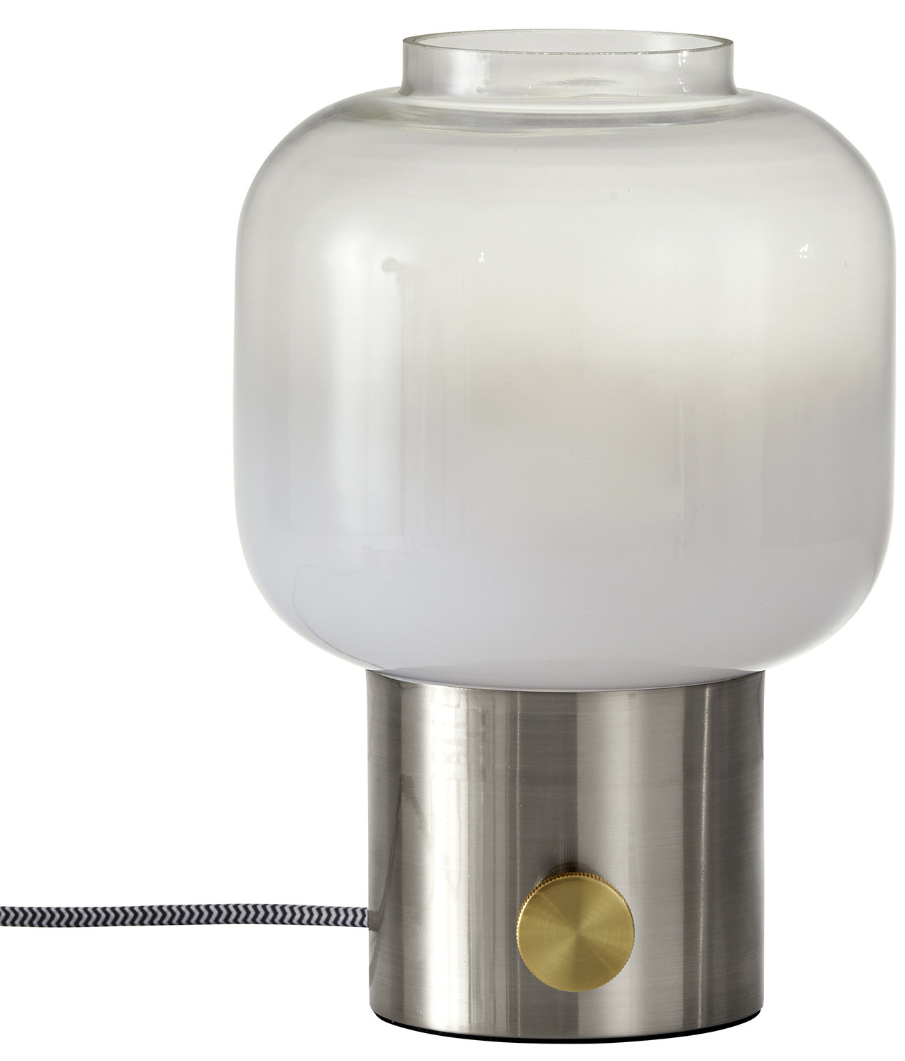 Diaz Novelty Lamp, Brushed Steel