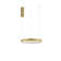 1 - Light Brushed Gold LED Unique/Statement Pendant