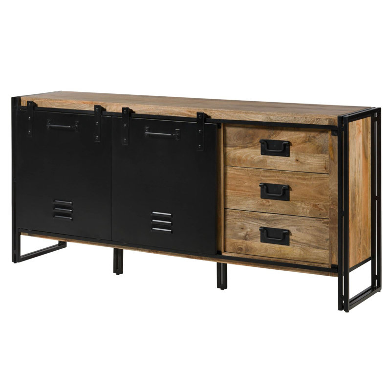BLACKBURN 195cm Solid Wood Sideboard