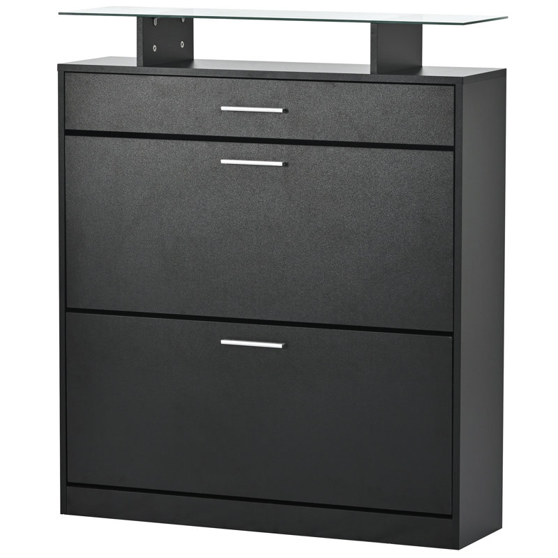 Versatile Entryway Shoe Organizer With Advanced Features For A Neat Space, Black, Black