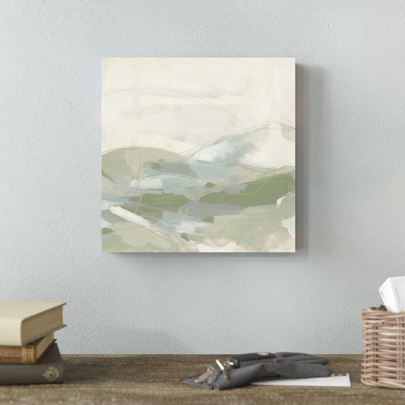 «Moss Vale I» par June Erica Vess - reproduction d'art sur toile tendue, H 12 po x l 12 po