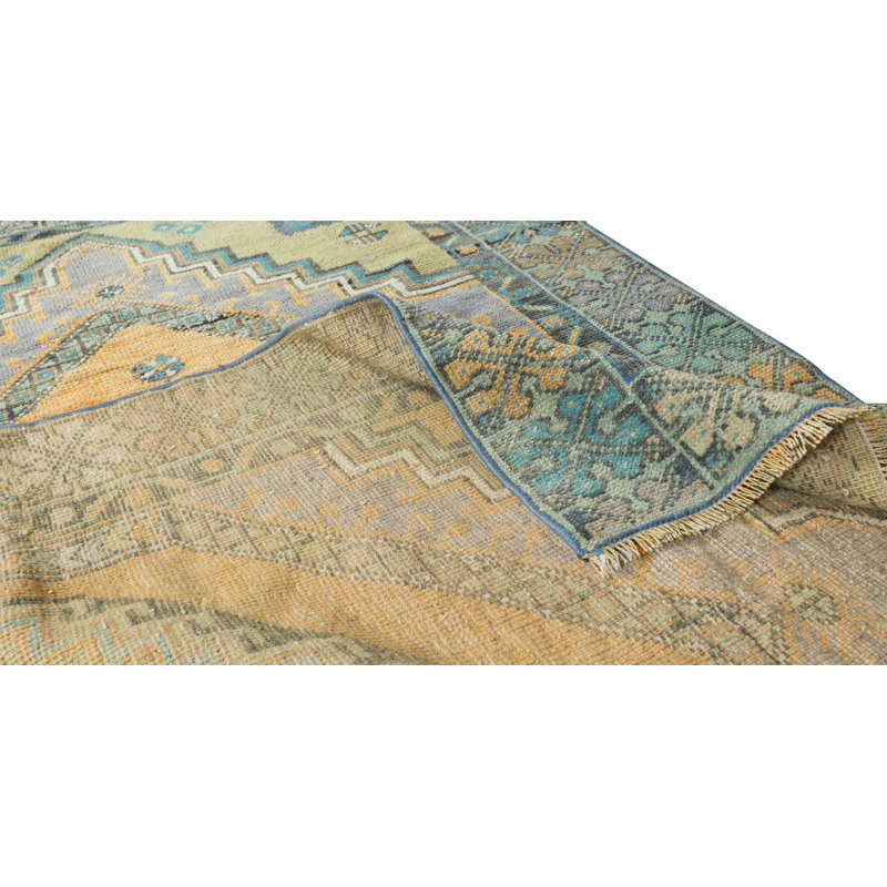 Tapis turc oriental unique fait à la main avec style tribal, 100% laine