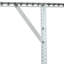 Support de rangement de garage blanc 2 x 8 pi, poids de 450 lb - transportable, hauteur réglable de 22 à 40 po, plancher transparent pour poids lourd réglable blanc, support de charge de 400 lb, changement, maximisation des outils