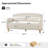 Darley 60.75"W Farmhouse Upholstered Loveseat with Curved Arms and Solid Wood Spindle Legs-1179171233