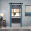 Portes de grange doubles en panneaux de fibres à densité moyenne composites avec ensemble de quincaillerie d'installation-87295483-87295485