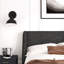 Lit plateforme tapissier Toderick avec aile de luxe et mélange de lin-985124325-985124326