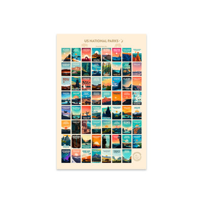 " 63 US National Park Poster " by Studio Inception