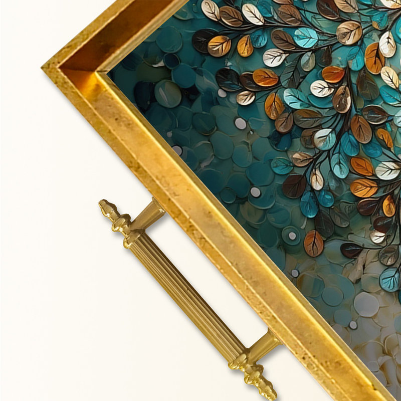 Élégant plateau en verre de 19,7 po x 11,4 po x 1,4 po | Fabrication 100% verre durable | Facile à nettoyer avec un chiffon humide | Idéal pour le service, la présentation décorative et l'organisation | Ajout élégant à la décoration intérieure