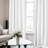 Ebern Designs Pure White Back Tab and Rod Pocket Curtain for Bedroom (Set of 2)-173584485