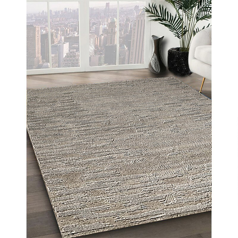 Tapis 100% Mid-Century moderne lavable à la machine 396, Rond 5 pi