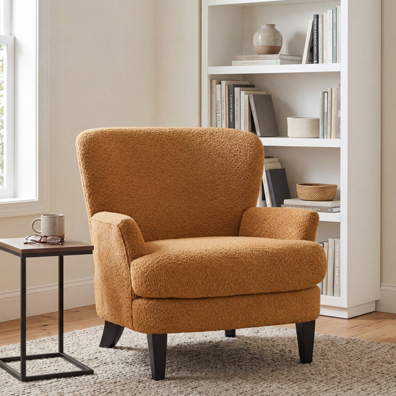 Fauteuil club rembourré Fleckenstein Boucle