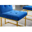 Chaise moderne en velours capitonnée-1723474454