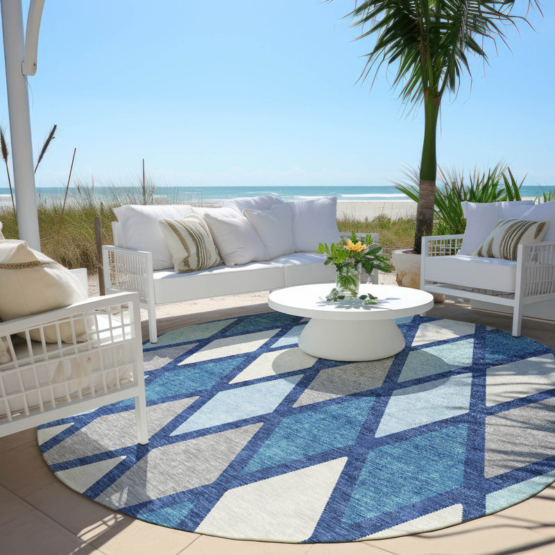 Tapis intérieur / extérieur Maliana, Rond 8 pi