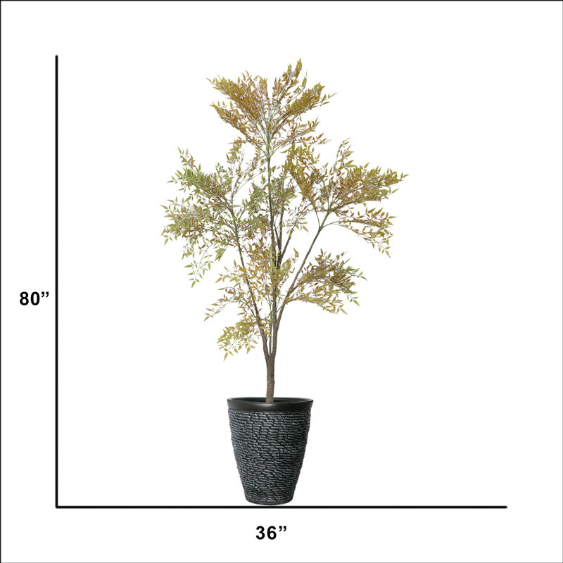 Bambou artificiel 80 po en pot
