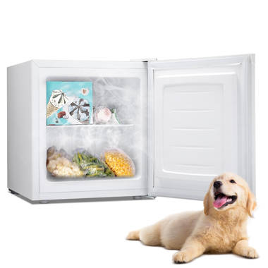  BLACK+DECKER 1.2 Cu. Ft. Compact Upright Freezer, Mini Deep  Freeze with Full-Width Wire Shelf, White : Appliances