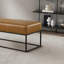 Banc en cuir brun clair Odessa