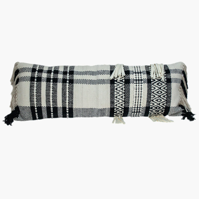 Parkland Collection Minos Transitional White Throw Pillow