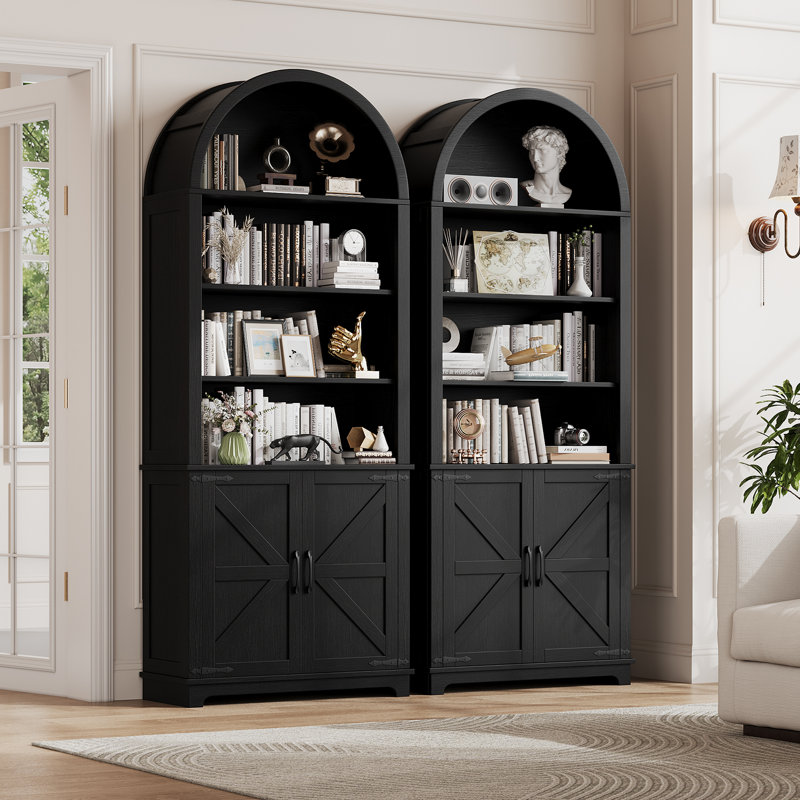 Bibliothèque à 6 niveaux Farmhouse, Noir
