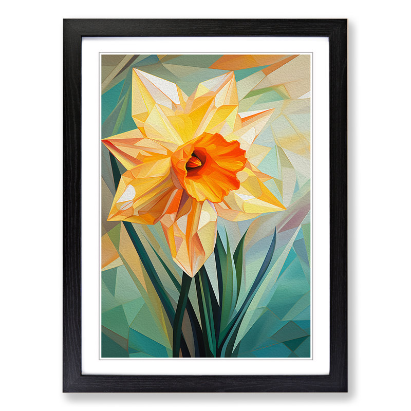 Single Picture Frame Print on Wood, Black Framed, 34cm H x 25cm W